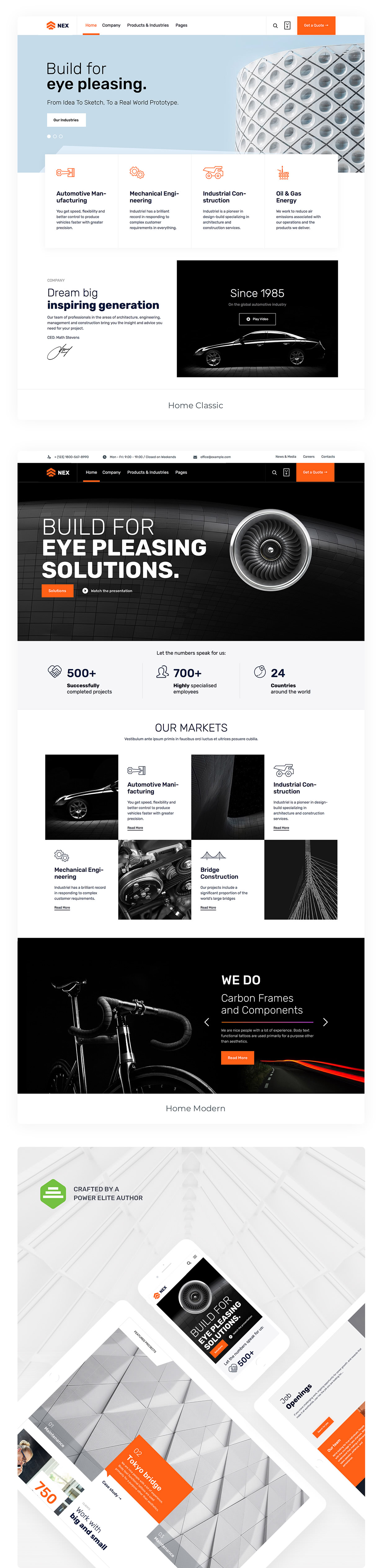 Nex – Industrial WordPress Theme